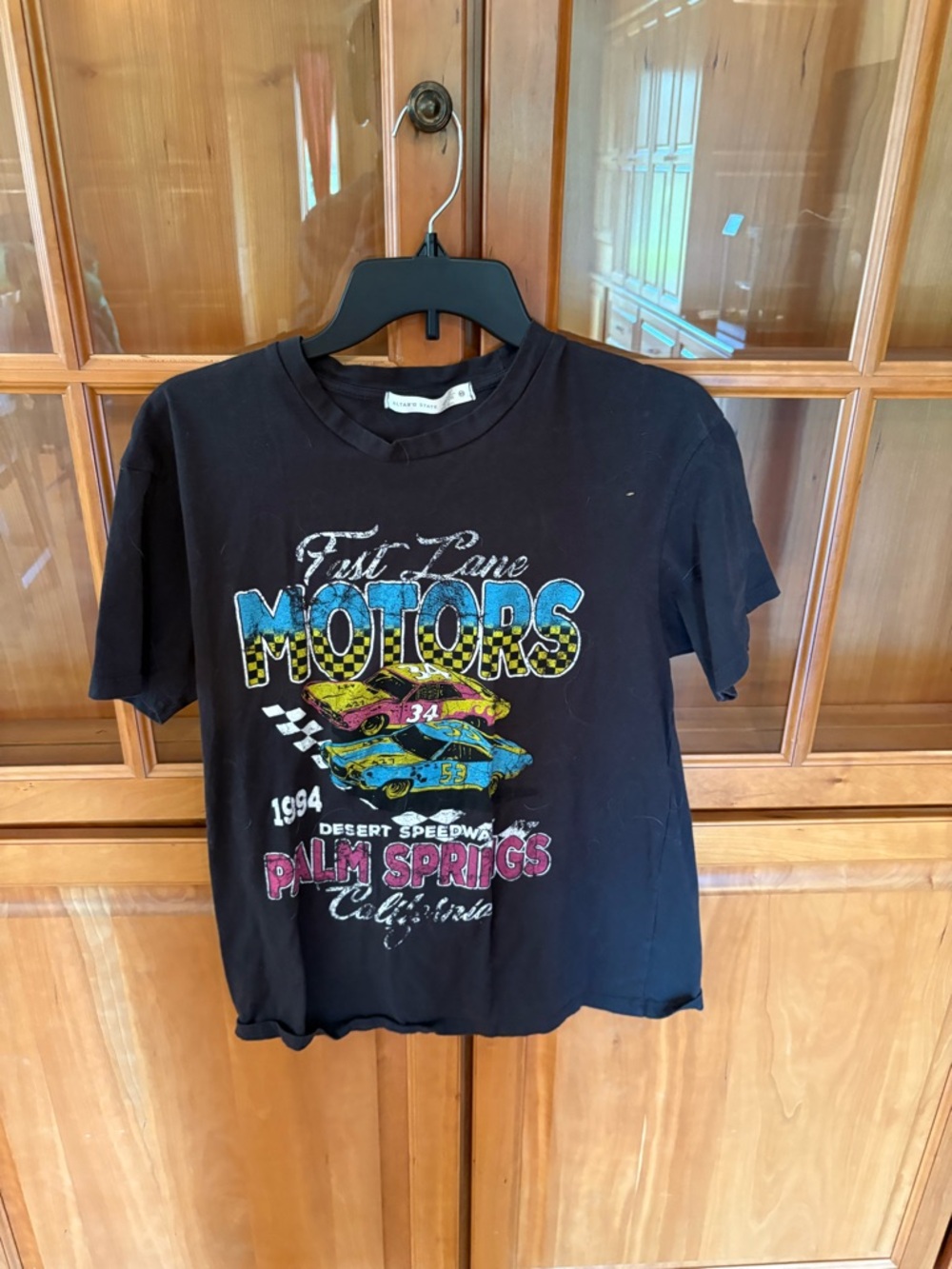 Altar'd State Black Palm Springs Motors Graphic Tee